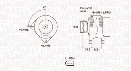 Генератор Magneti Marelli 063731912010