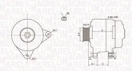 Генератор Magneti Marelli 063731921010