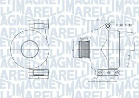 Генератор Magneti Marelli 063731934010