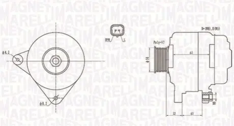 Автозапчасть Magneti Marelli 063731959010