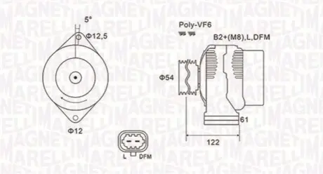 Автозапчасть Magneti Marelli 063731994010