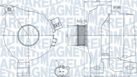 Автозапчастина MAGNETI MARELLI 063732001010 (фото 1)