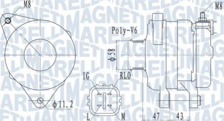 Автозапчастина MAGNETI MARELLI 063732097010 (фото 1)