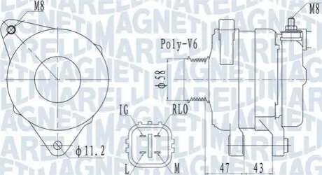 Автозапчасть Magneti Marelli 063732097010