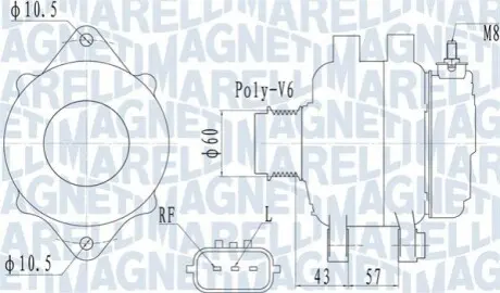 Генератор Magneti Marelli 063732122010