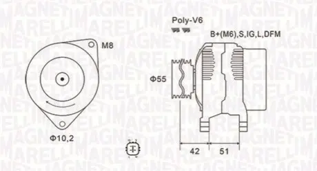 Генератор Magneti Marelli 063732126010