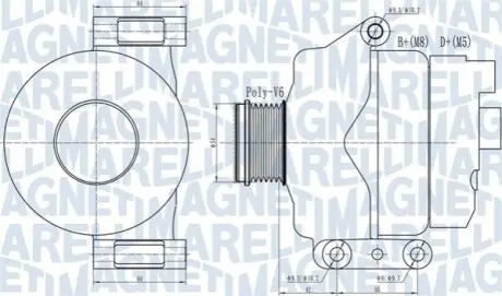 Генератор Magneti Marelli 063732132010