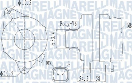 Автозапчастина MAGNETI MARELLI 063732142010 (фото 1)