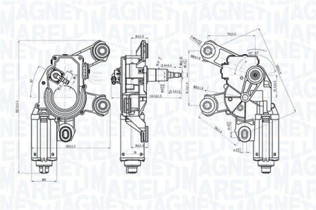 SILNIK WYCIERACZEK AUDI A4,A6 03.05-12.15 TY MAGNETI MARELLI 064073000010 (фото 1)