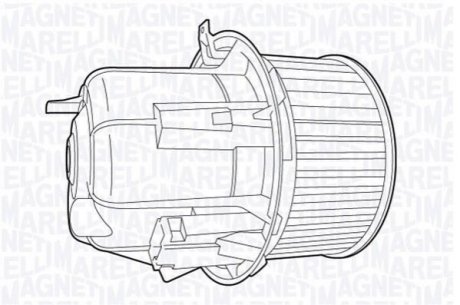 Електродвигун, вентиляція салону MAGNETI MARELLI 069412704010 (фото 1)