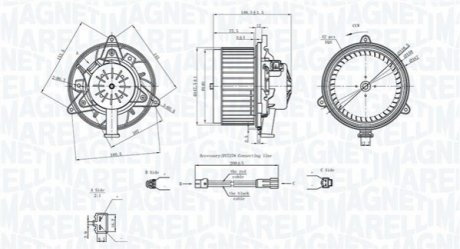 Моторчик печки Opel Insignia 09- MAGNETI MARELLI 069412742010 (фото 1)