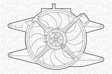 Вентилятор, охлаждение двигателя MAGNETI MARELLI 069422041010 (фото 1)