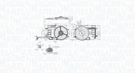 Вентилятор, система охолодження двигуна Magneti Marelli 069422858010