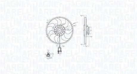 Вентилятор, система охолодження двигуна Magneti Marelli 069422861010