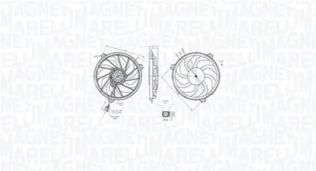Вентилятор, система охолодження двигуна Magneti Marelli 069422865010