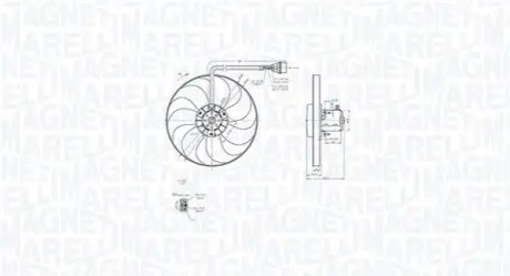 Вентилятор, система охолодження двигуна Magneti Marelli 069422877010