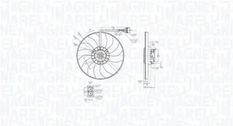 Вентилятор, система охолодження двигуна Magneti Marelli 069422878010