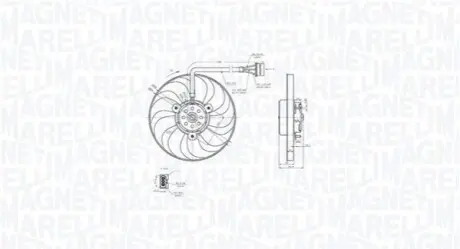 Вентилятор, система охолодження двигуна Magneti Marelli 069422883010