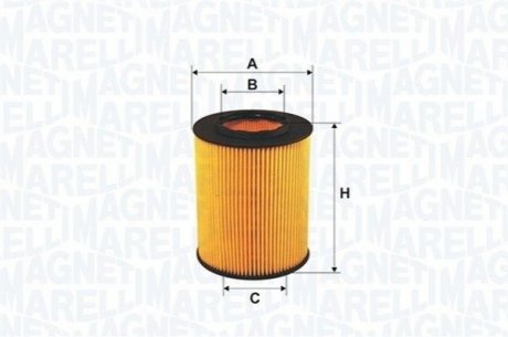 Фільтр масла MAGNETI MARELLI 152071760869