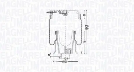 Пневмоподушка Magneti Marelli 204241CFG Купити в Україні
