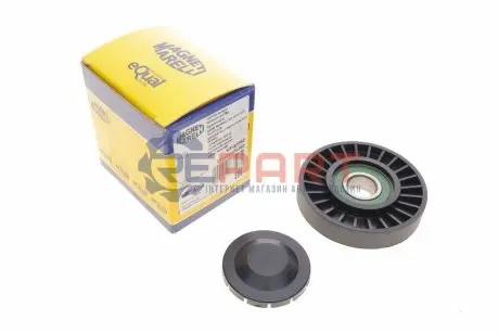 Фото 1 — Ролик генератора Land Rover Freelander 1.8 16V 98-06 (натяжний) MAGNETI MARELLI (331316170362) Фото Ролик генератора Land Rover Freelander 1.8 16V 98-06 (натяжний) MAGNETI MARELLI (331316170362) зображення 1