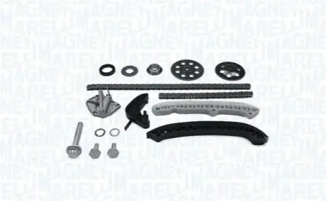 MAGNETI MARELLI VW К-т ланцюга (2ланцюга+натягувач+3 заспокоювача+4шестерни+сальник+кріплення) приводу валу розподільчого 02 Magneti Marelli 341500000162 Купити в Україні