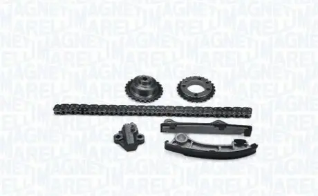 MAGNETI MARELLI К-кт цепи ГРМ (цепь+2 шт. направляющие + натяжитель + 2 шестерни) Patrol GR || 3.0D 00- Magneti Marelli 341500000350