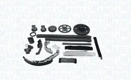 MAGNETI MARELLI NISSAN К-т цепи ГРМ (3 цепи + 8 направляющих + 2 натяжителя +5 шестерен + сальник) X-Trail 2.2dCi Magneti Marelli 341500000480 Купить в Украине