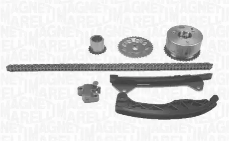 Комплект цепи ГРМ Citroen C1/Peugeot 107 1.0i 05- Magneti Marelli 341500000552