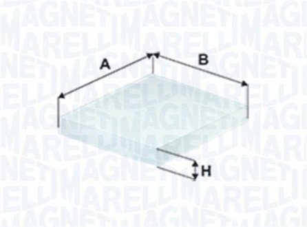 Фільтр повітря (салону) MAGNETI MARELLI 350203061520