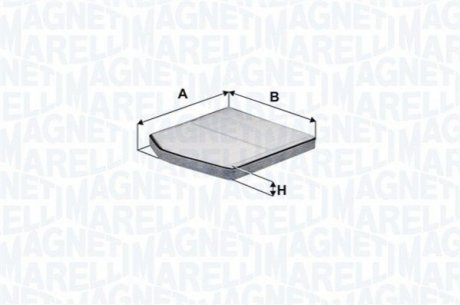 Фільтр повітря (салону) - (30630752, 92046267, 9204626) MAGNETI MARELLI 350203063950