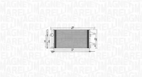 Конденсатор, система кондиціонування повітря Magneti Marelli 350203761000