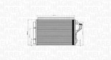 Конденсатор, система кондиціонування повітря Magneti Marelli 350203851000