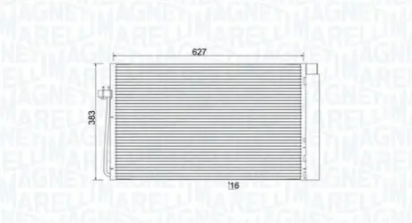 Конденсатор, система кондиціонування повітря Magneti Marelli 350203899000