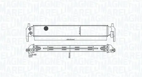 Радіатор, система охолодження двигуна Magneti Marelli 350213166800