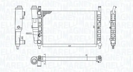 Радіатор, система охолодження двигуна Magneti Marelli 350213172400 Купити в Україні