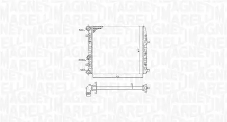 Радиатор охлаждения VW Polo 01-18 Magneti Marelli 350213184600