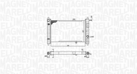 DAEWOO Радіатор охолодження Matiz MAGNETI MARELLI 350213188200 (фото 1)