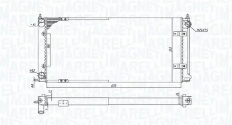 MAGNETI MARELLI VW радиатор вод. охлаждение GOLF GTD 1.6 85- Magneti Marelli 350213188300 Купить в Украине