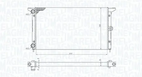 MAGNETI MARELLI VW Радиатор охлаждения Sharan,Ford Galaxy,seat Alhambra 1.9TDI/2.0i 95- Magneti Marelli 350213190100 Купить в Украине