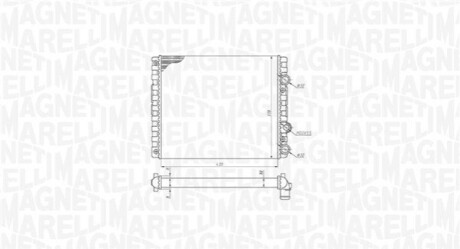 VW Радиатор охлаждения Lupo,Polo MAGNETI MARELLI 350213192900 (фото 1)