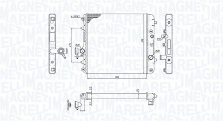 Радіатор OPEL AGILA 1.0-1.2 MAGNETI MARELLI 350213193100 (фото 1)