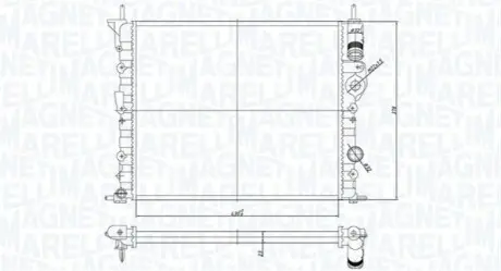 Радіатор, система охолодження двигуна MAGNETI MARELLI 350213194700 Купити в Україні