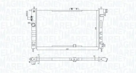 MAGNETI MARELLI DAEWOO радиатор вод. охлаждение Nexia 1.5 94- Magneti Marelli 350213199800 Купить в Украине