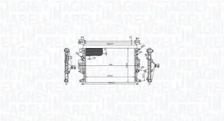 Радіатор двигуна FORD GALAXY III, MONDEO V, S-MAX 1.5/2.0/2.0D 09.14 Magneti Marelli 350213215900 Купити в Україні