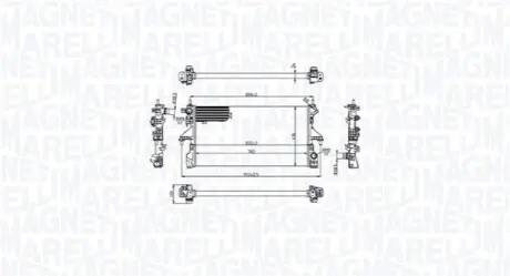 Радіатор двигуна CITROEN JUMPER III PEUGEOT BOXER 2.0D/2.2D 07.15 Magneti Marelli 350213216700 Купити в Україні