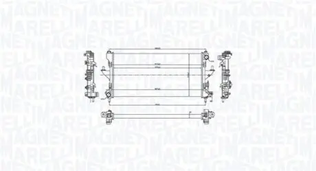 Радіатор, система охолодження двигуна Magneti Marelli 350213216900