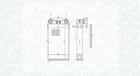 Теплообмінник, система опалення салону Magneti Marelli 350218472000 Купити в Україні