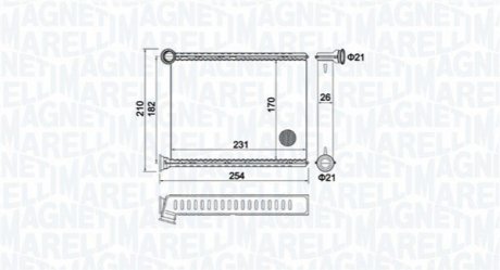 CITROEN Радиатор отопления C3 Picasso,Peugeot 308 07- MAGNETI MARELLI 350218473000 (фото 1)