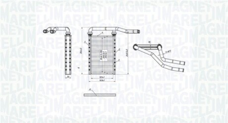 Радіатор печі MAGNETI MARELLI 350218490000